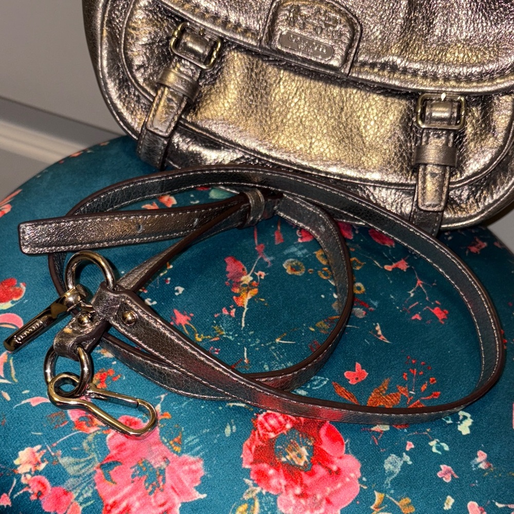Coach Madison Annabelle Silver Crossbody Bag - Picture 12 of 13